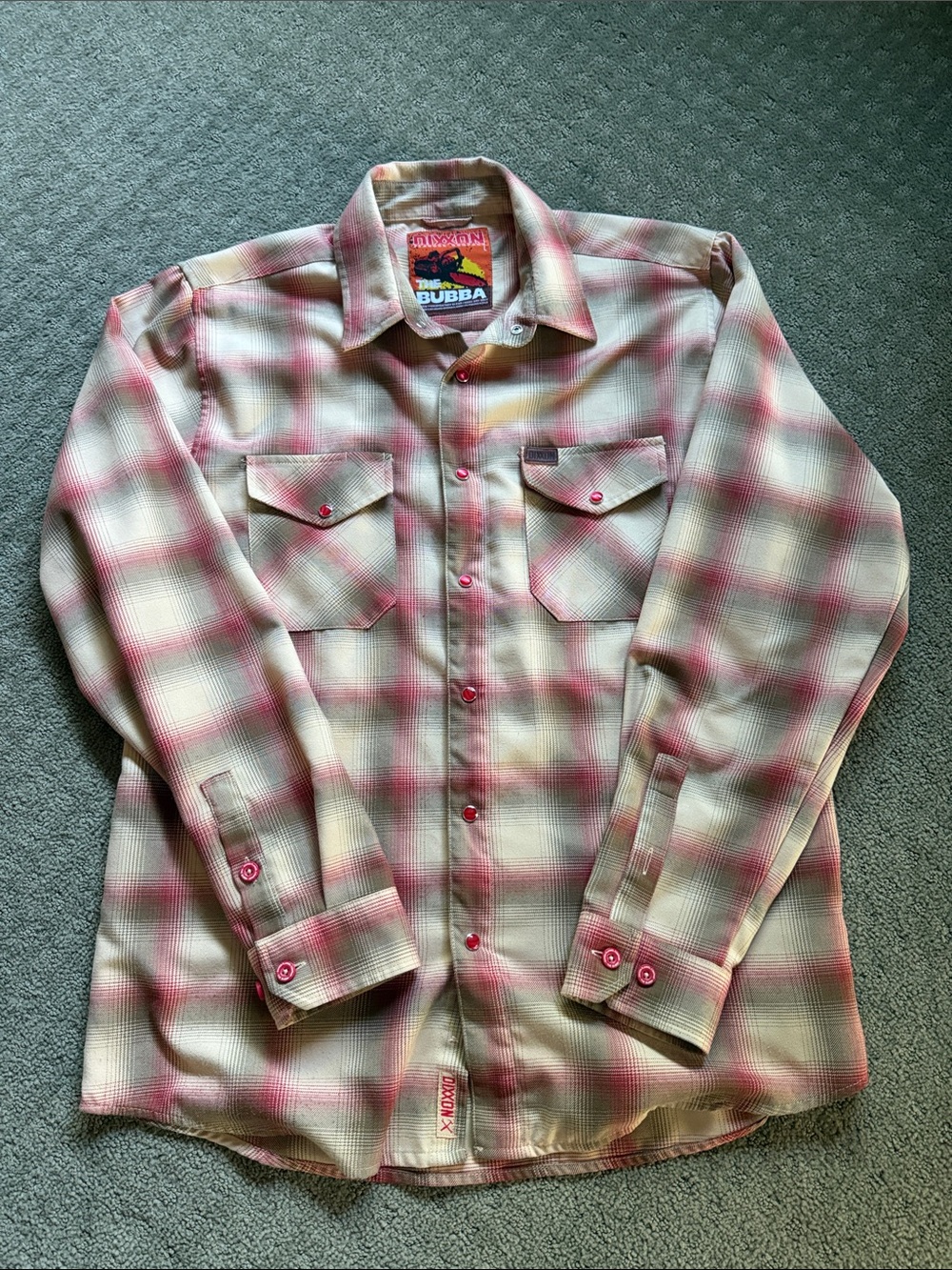 DIXXON Men’s Red Plaid Long-Sleeve Shirt